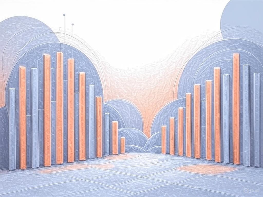 Background showing charts and graphs for comparison
