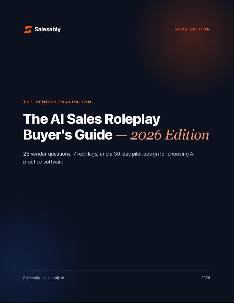 Cover of The AI Sales Roleplay Buyer's Guide: 2026 Edition