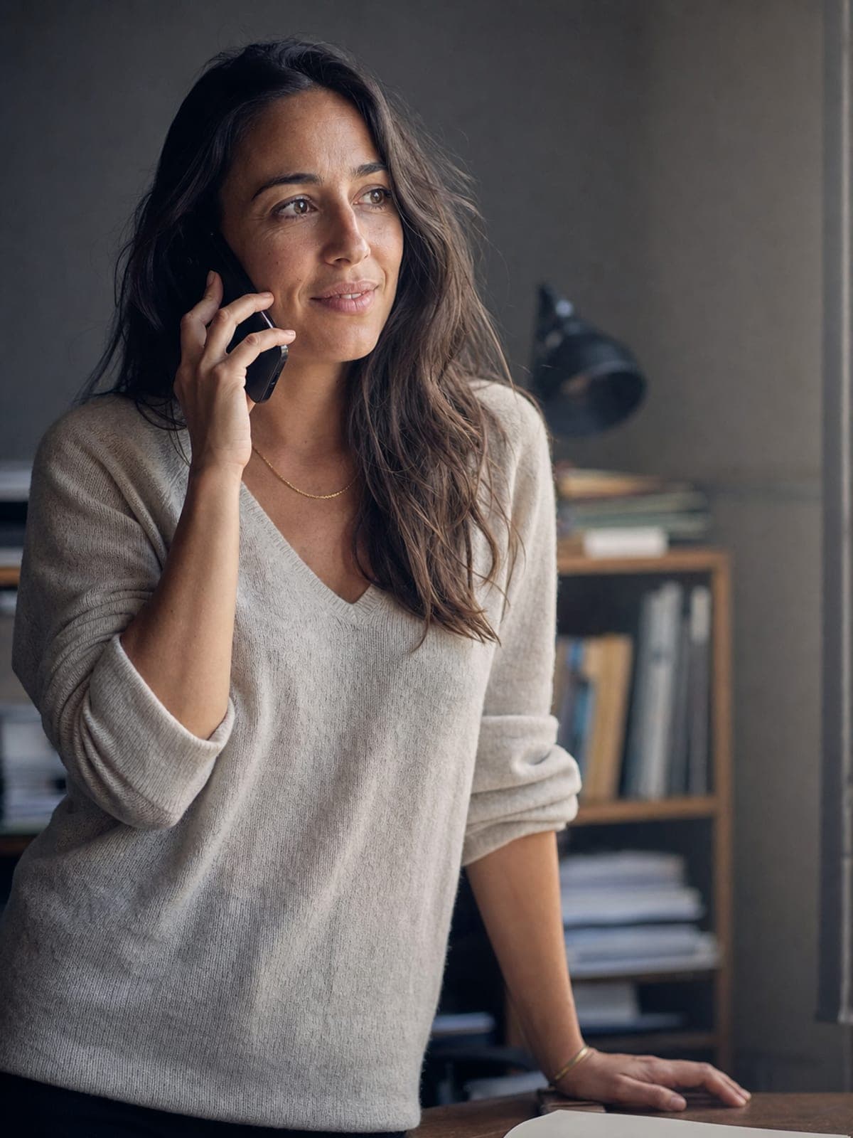 On the phone, with time for the call